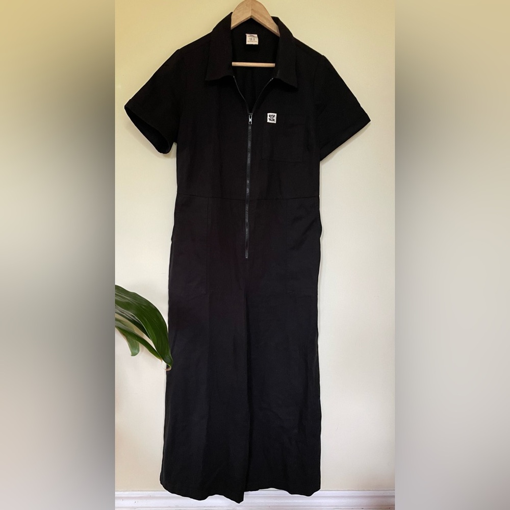 Lucy & Yak Black Cropped Jumpsuit
